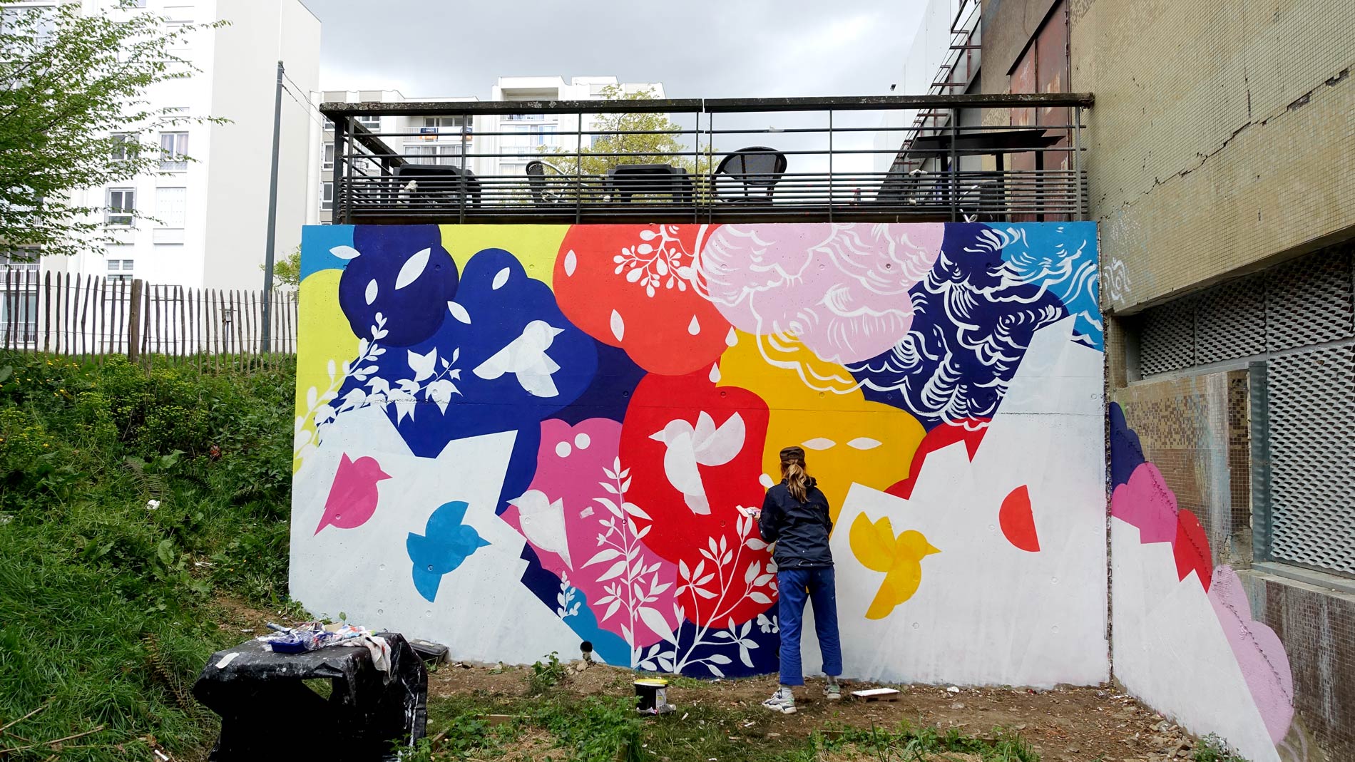 ariane-Kensa-Fresque-Crabe-Rouge-action